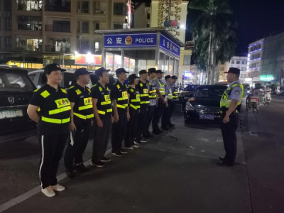 广东中山三乡警方开展夏夜治安巡查宣防第六次集中统一行动